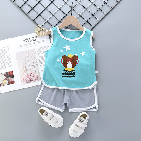 Ärmelloses Tanktop und bequeme Shorts Set