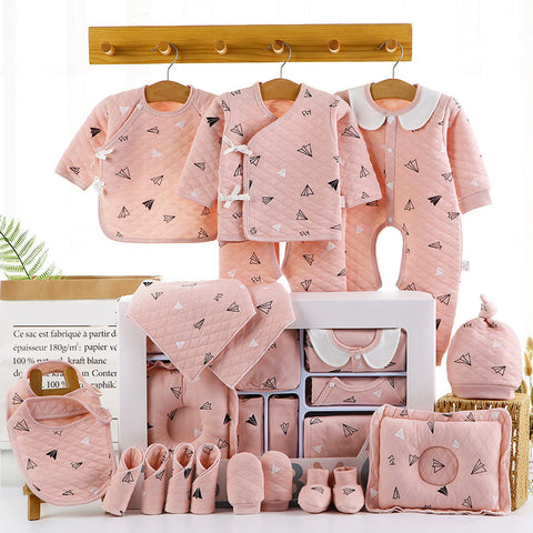 Quilted Combed Cotton 18-piece Newborn Gift Box Set