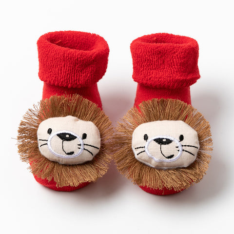 Cozy Cotton Socks 3D Reindeer Design