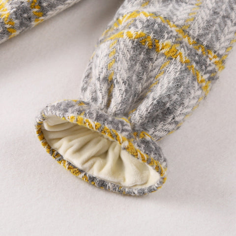 Abito scozzese in velluto festivo