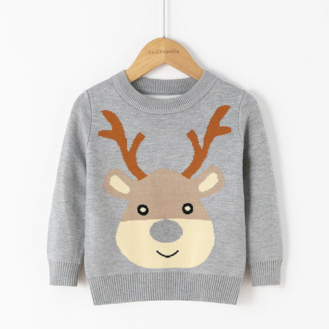 Festive Reindeer Cotton Knit Sweater Collection