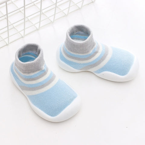 Knit Sock Shoes with Soft Rubber Soles