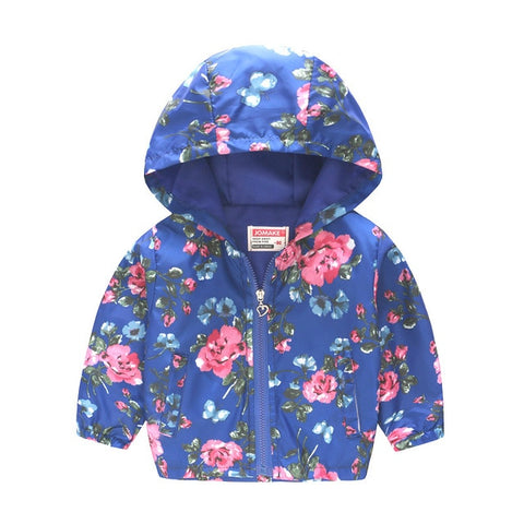 Rainbow Windbreaker Jacket with Hood