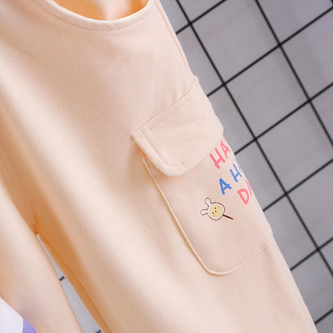 Multicolor Stripe Pullover and Jogger Set