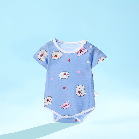 Soft Cotton Bodysuit Fun Pattern