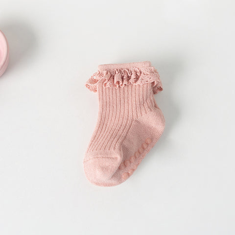 Cotton Lace Ruffle Socks