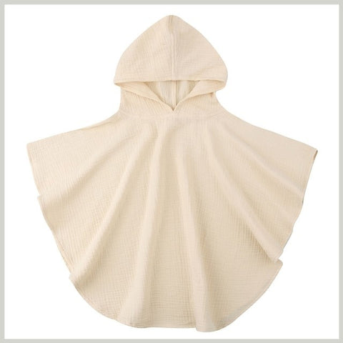 Soft Cotton Hooded Towel Poncho
