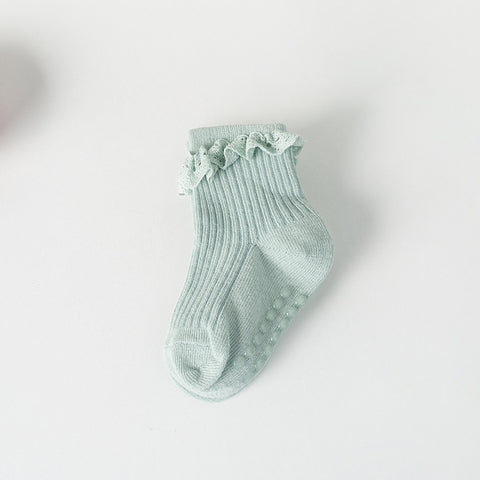 Cotton Lace Ruffle Socks