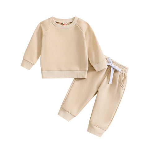 Cotton Sweatshirt and Pants Soft-Touch Set