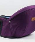 Purple pet seat cover with a brand label on a white background