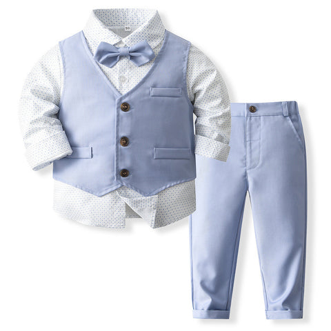 Shirt, Vest and Pants Classic Suit Set