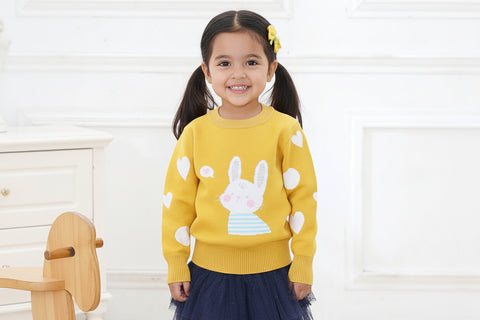 Cute bunny Design Knit Sweater