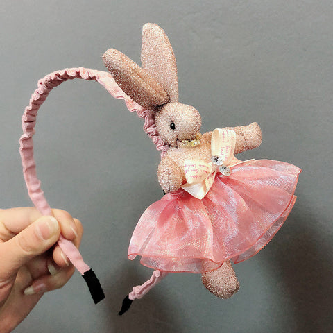 Bunny Doll Tulle Dress Hairband Headband Set