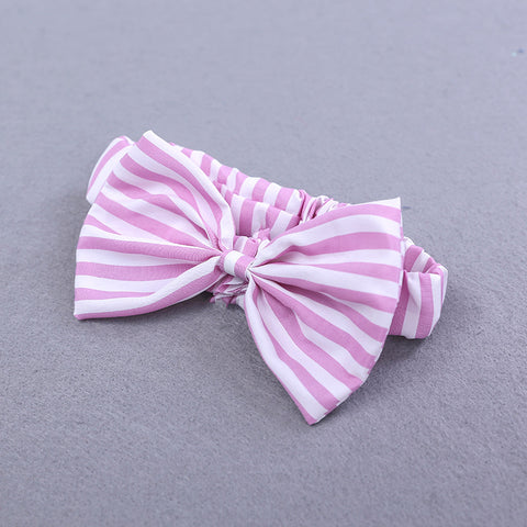Striped Top, Ripped Pants & Bow Headband Set