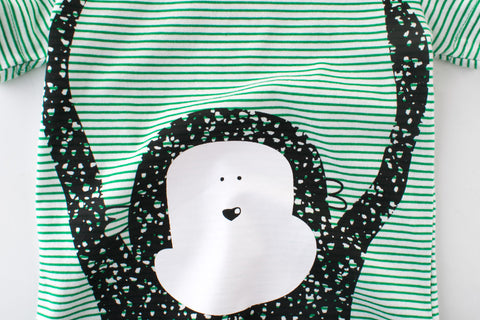 Soft Cotton T-Shirt Abstract Animal Print