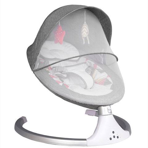Smart Electric Baby Rocking Chair with Remote, Mosquito Net & Music