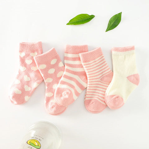 Breathable Soft Knit Cotton Socks Set