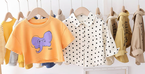 Cotton Lapel Shirt and Animal Print Sweater Set