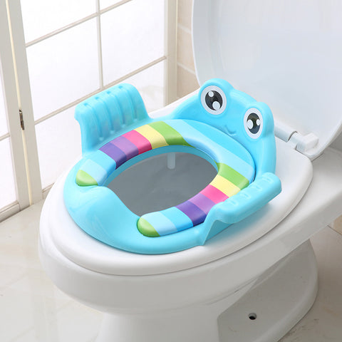 Padded Toilet Training Seat with Frog Handles