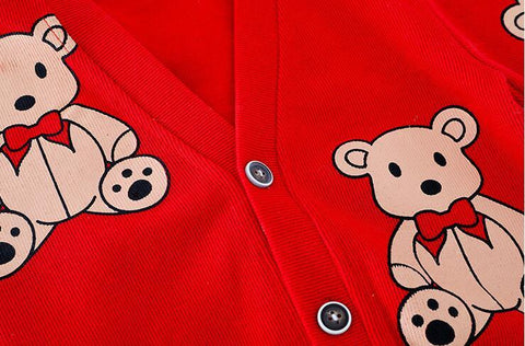 Charming Cotton Cardigan, Shirt and Pants Set