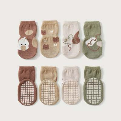 Cartoon Theme Cotton Anti-Slip Socks