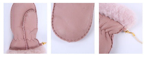 Klassische Lammfellhandschuhe