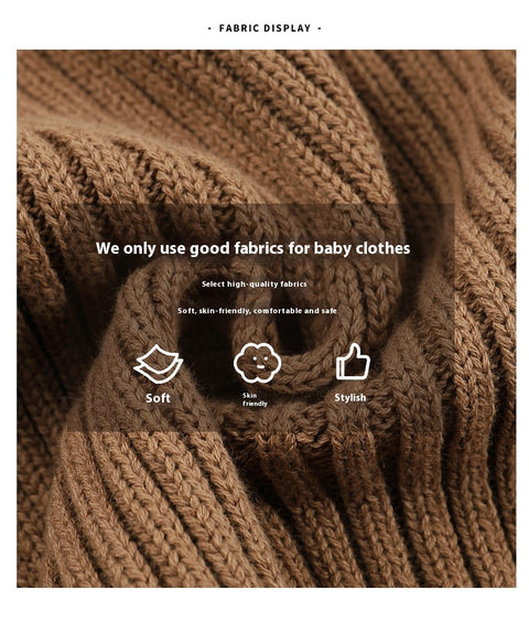 Cotton Knitted Bodysuit with Back Buttons