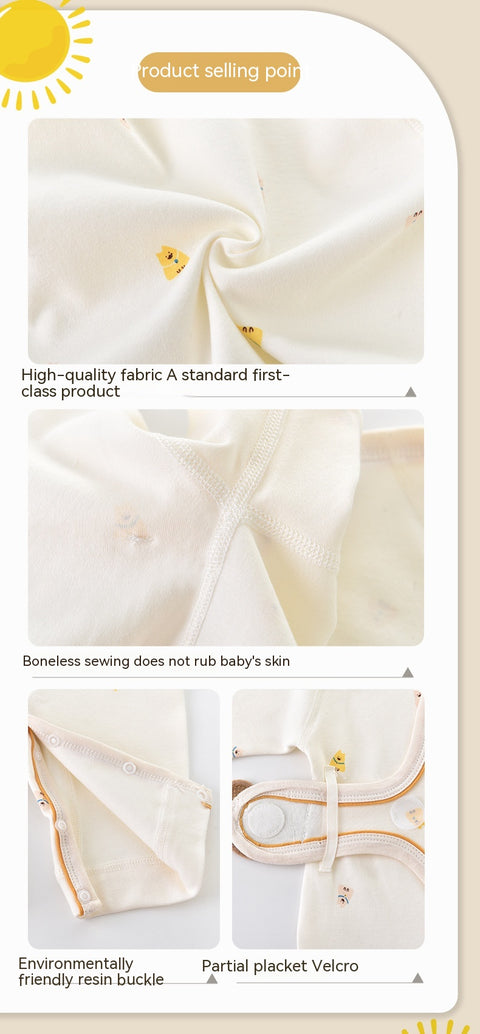 Side Snaps Soft Cotton Kimono Romper