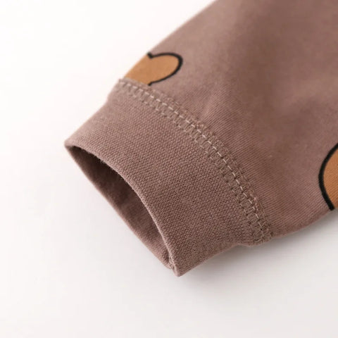 Baumwollpyjama-Set mit Bärenmotiv