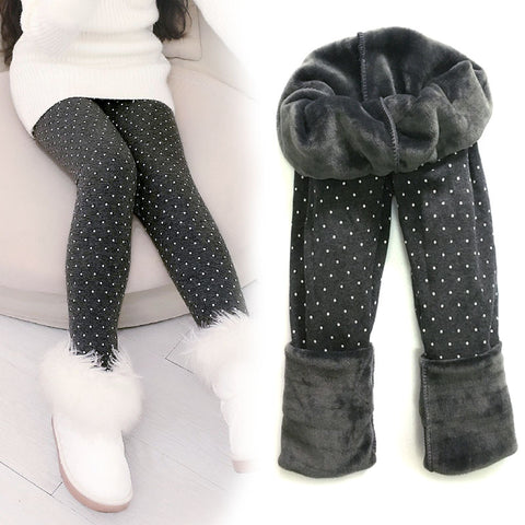 Warm Cotton Fleece-Lined Leggings