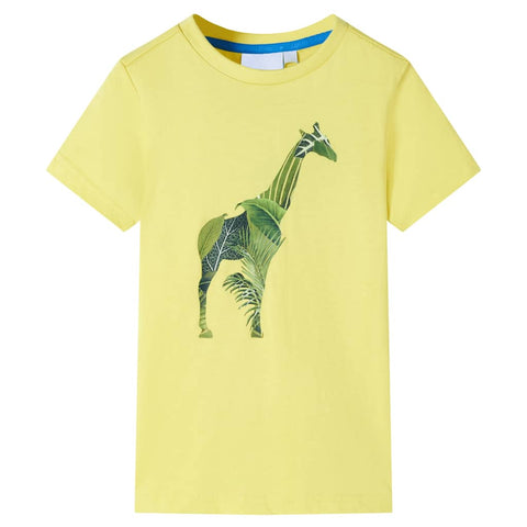 Cotton Giraffe Print T-Shirt