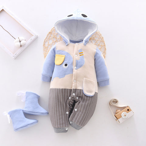 Cute Thicker Cotton Hooded Romper