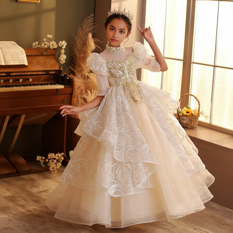 Elegant Layered Tulle Princess Dress