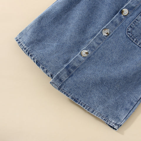 Strapazierfähiges Jeans-Langarmhemd