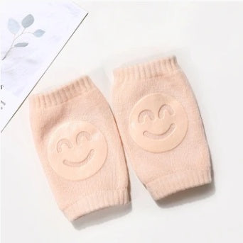 Smiley Knit Baby Knee Pads