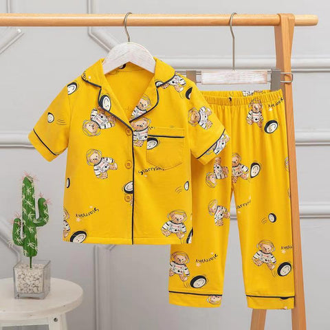 Shirt and Pants Fun Pattern Pajama Set