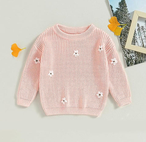 Delicate Soft Cotton Knit Sweater