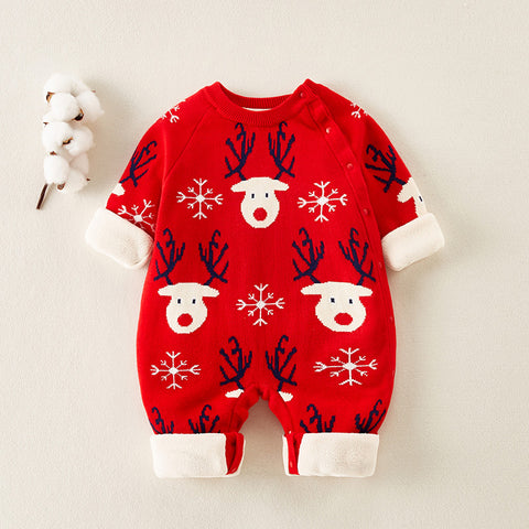 Warm Cotton Jumpsuit with Fleece Lining