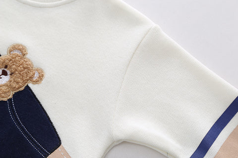 Teddy Bear Sweatshirt and Jogger Pants Set