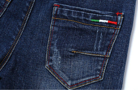 Klassische Stretch-Denim-Jeans