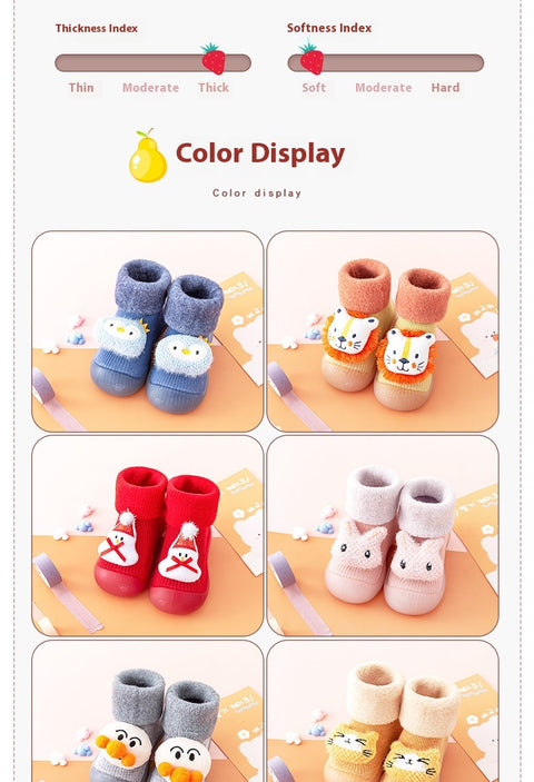 Plush Animal Sock Shoes for Babies