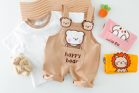 Tee & Suspender Shorts Set