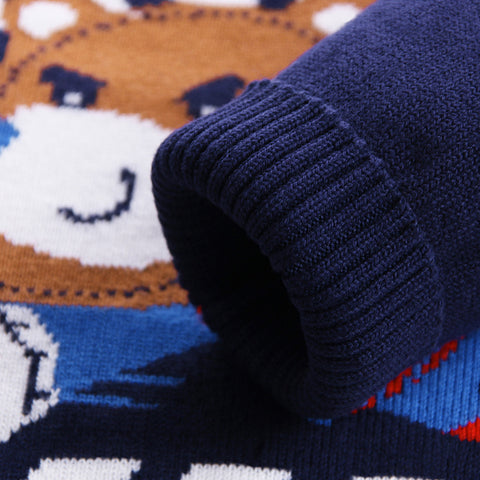 Gemütlicher, doppellagiger Baumwollstrickpullover