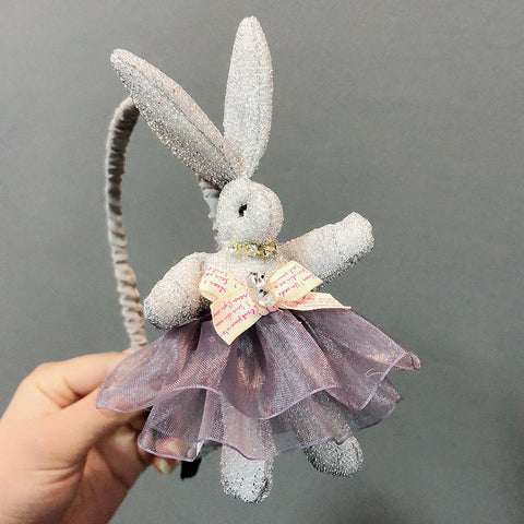 Bunny Doll Tulle Dress Hairband Headband Set