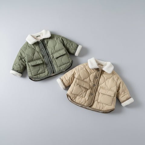 Warm Quilted Sherpa-Lined Jacket