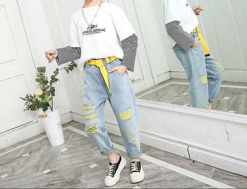 Embroidered Cotton-Blend Jeans