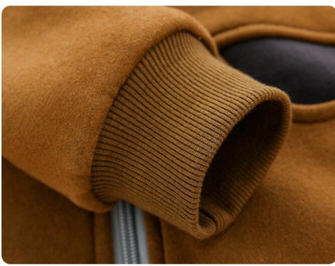 Playful Design Cotton Zip-Up Hoodie