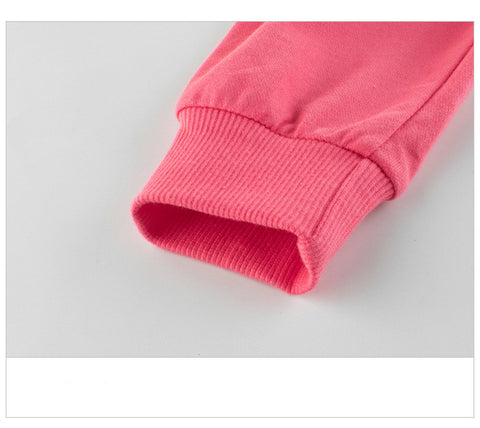 Soft Cotton Joggers with Embroidered Flower