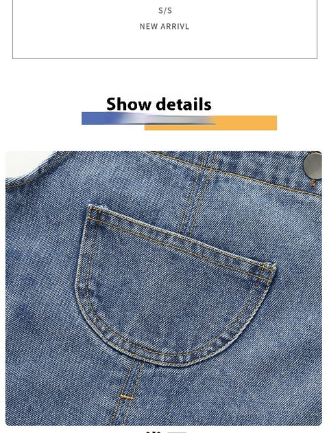 Soft Denim Overalls with Adjustable Straps
