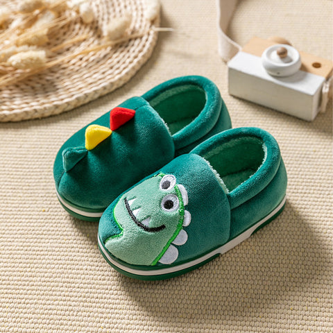 Plush Dino Indoor Shoes
